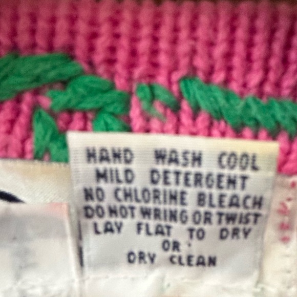 Vintage Lilly Pulitzer Spring Cardigan Sweater Embroidery Butterfly Beads - Picture 9 of 10